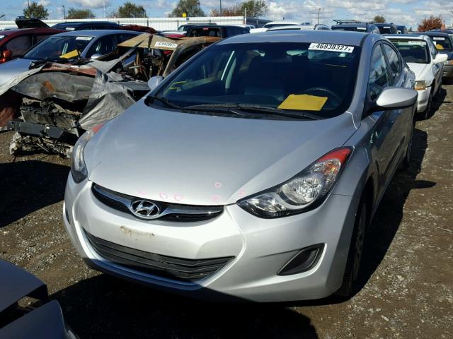 KMHDH4AE2CU368975 - 2012 HYUNDAI ELANTRA GL SILVER photo 2