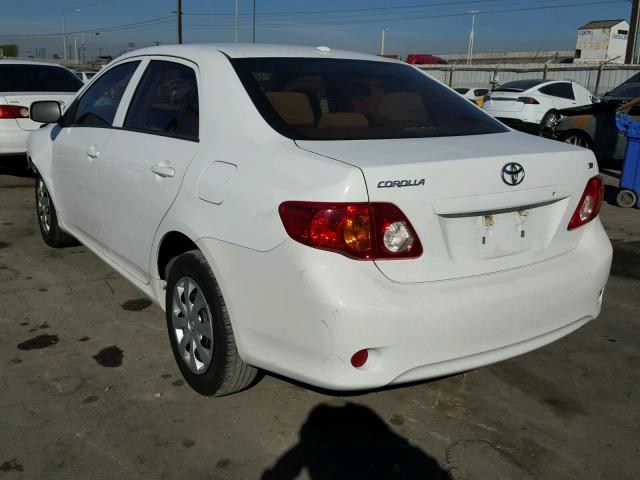 1NXBU4EEXAZ245113 - 2010 TOYOTA COROLLA BA WHITE photo 3