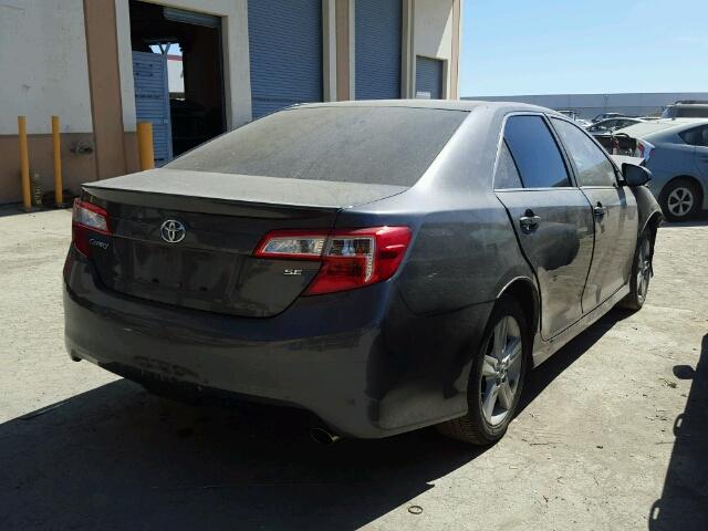 4T1BF1FK3CU062796 - 2012 TOYOTA CAMRY BASE GRAY photo 4