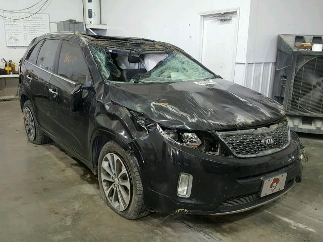 5XYKW4A71FG646399 - 2015 KIA SORENTO SX BLACK photo 1