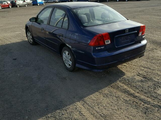 2HGES15354H940919 - 2004 HONDA CIVIC DX V BLUE photo 3