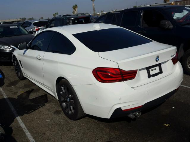 WBA4W3C52JAE99548 - 2018 BMW 430I WHITE photo 3