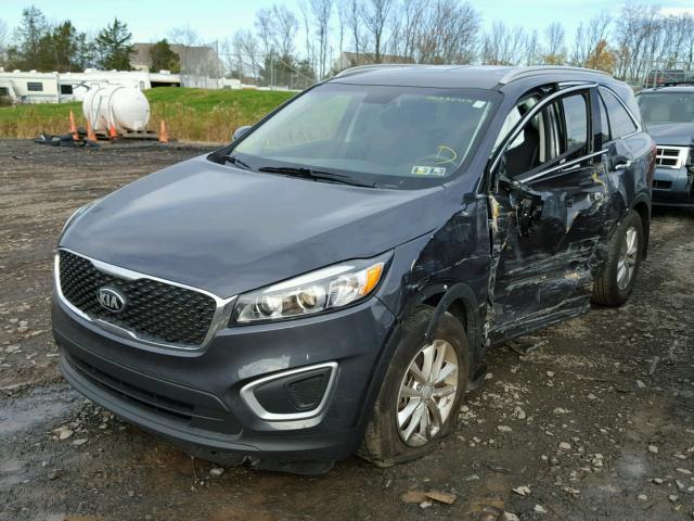 5XYPG4A54GG157451 - 2016 KIA SORENTO LX GRAY photo 2