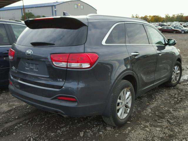 5XYPG4A54GG157451 - 2016 KIA SORENTO LX GRAY photo 4