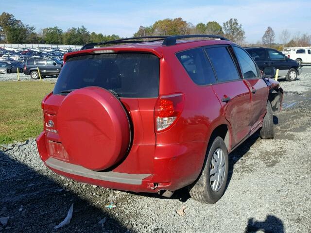 JTMZD33V965026175 - 2006 TOYOTA RAV4 RED photo 4