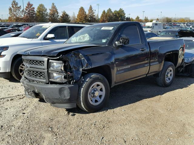 1GCNCPEH6EZ384633 - 2014 CHEVROLET SILVERADO BLACK photo 2