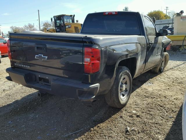 1GCNCPEH6EZ384633 - 2014 CHEVROLET SILVERADO BLACK photo 4