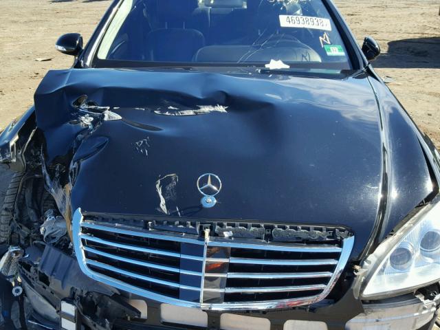 WDDNG76X17A110595 - 2007 MERCEDES-BENZ S 600 BLACK photo 7