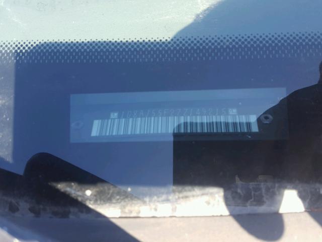 1G8AJ55F27Z149215 - 2007 SATURN ION LEVEL SILVER photo 10