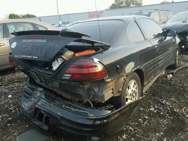 1G2NF12E41M518890 - 2001 PONTIAC GRAND AM S BLACK photo 4