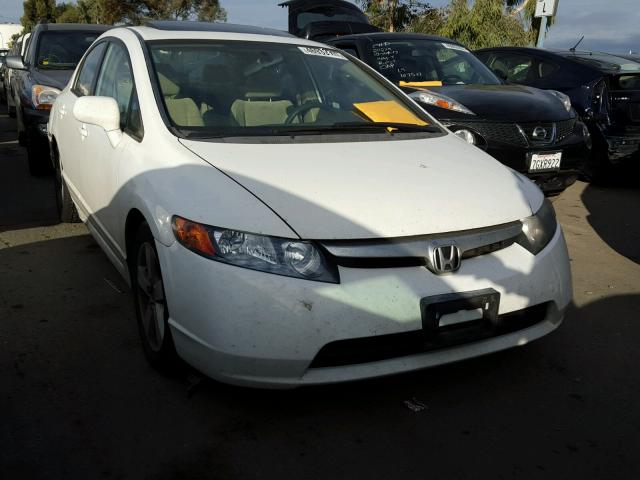 1HGFA16826L131983 - 2006 HONDA CIVIC EX WHITE photo 1