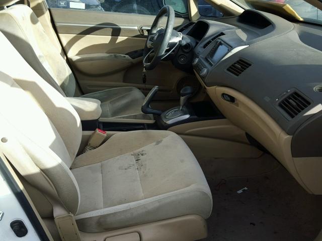 1HGFA16826L131983 - 2006 HONDA CIVIC EX WHITE photo 5