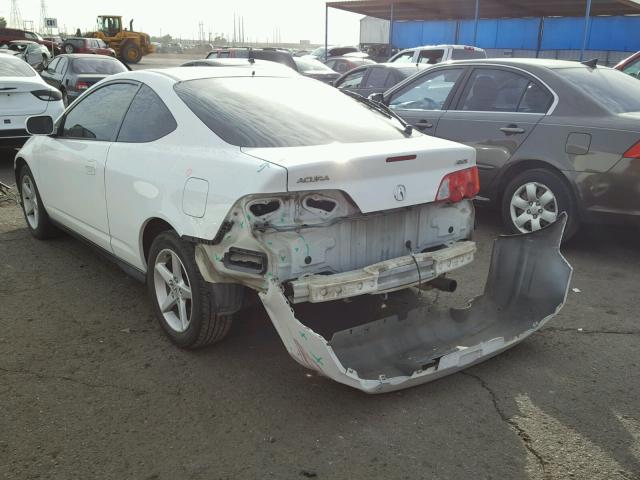 JH4DC54822C028968 - 2002 ACURA RSX WHITE photo 3