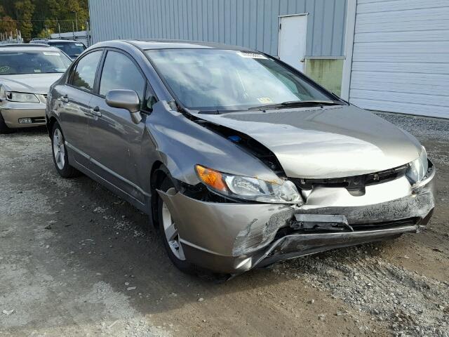 1HGFA16896L054500 - 2006 HONDA CIVIC EX GRAY photo 1