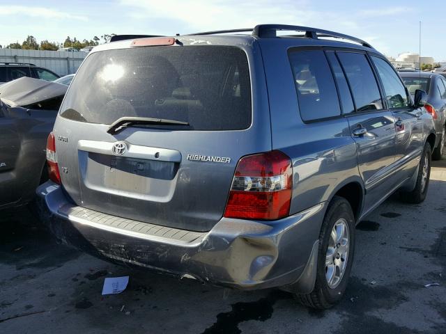 JTEGP21AX50068595 - 2005 TOYOTA HIGHLANDER GRAY photo 4