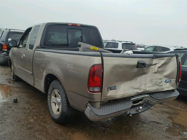 1FTRX17202NA47261 - 2002 FORD F150 BEIGE photo 3