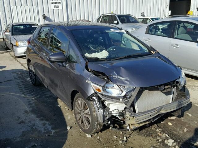 3HGGK5H85FM754129 - 2015 HONDA FIT EX GRAY photo 1