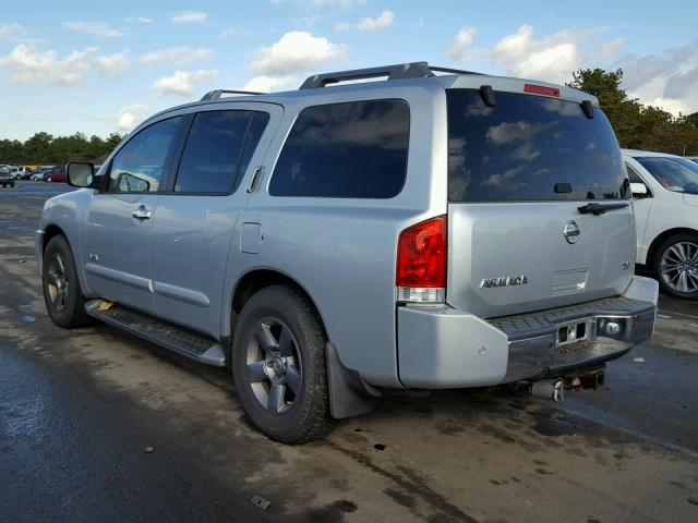 5N1AA08B75N705696 - 2005 NISSAN ARMADA SILVER photo 3