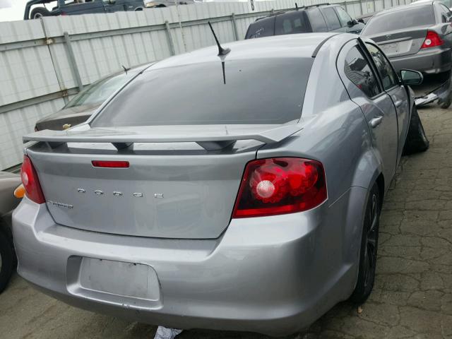 1C3CDZCB4EN217519 - 2014 DODGE AVENGER SX SILVER photo 4