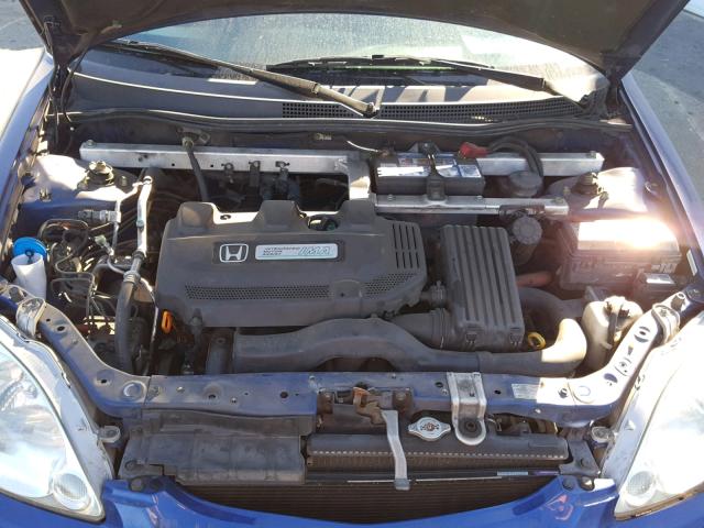 JHMZE14792T001072 - 2002 HONDA INSIGHT BLUE photo 7