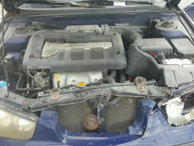 KMHDN55D72U058738 - 2002 HYUNDAI ELANTRA GL BLUE photo 7