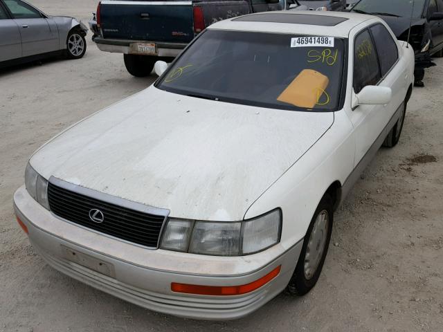 JT8UF11EXM0095879 - 1991 LEXUS LS 400 WHITE photo 2