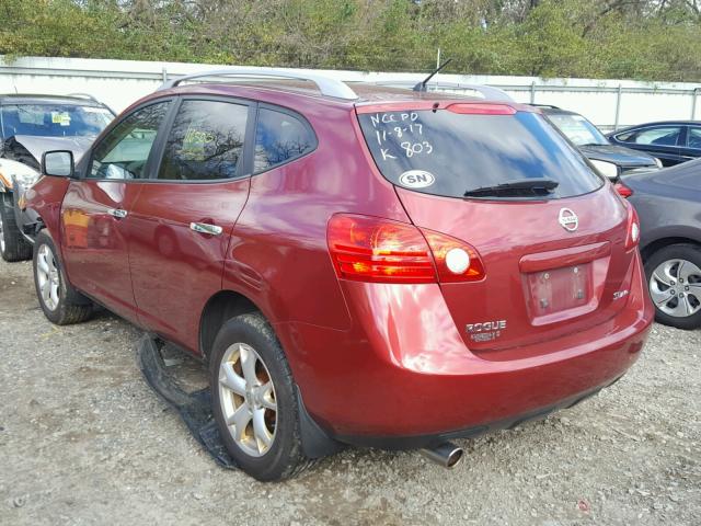 JN8AS5MV9AW111179 - 2010 NISSAN ROGUE S BURGUNDY photo 3