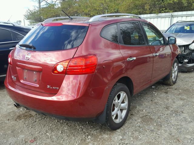 JN8AS5MV9AW111179 - 2010 NISSAN ROGUE S BURGUNDY photo 4