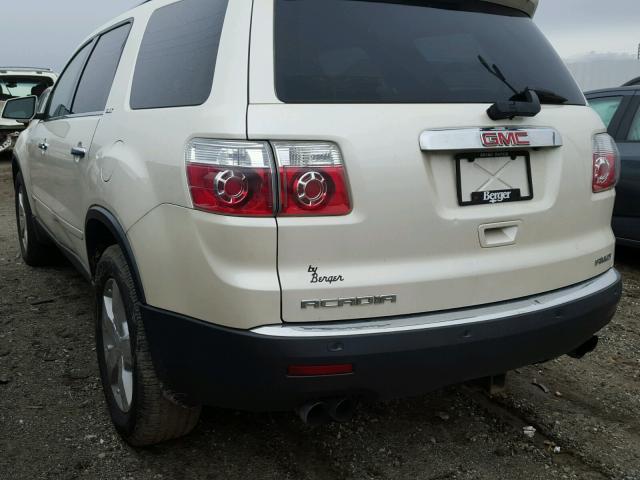 1GKEV33728J305740 - 2008 GMC ACADIA SLT WHITE photo 3