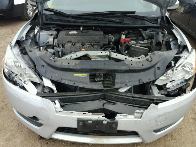 3N1AB7AP7DL652435 - 2013 NISSAN SENTRA S SILVER photo 7