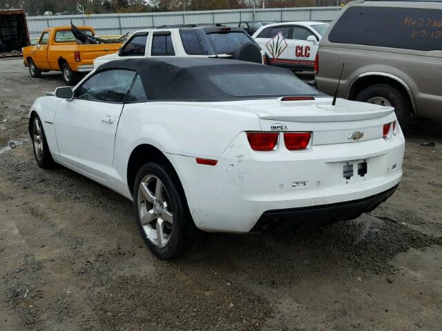 2G1FB3DD6B9203088 - 2011 CHEVROLET CAMARO LT WHITE photo 3