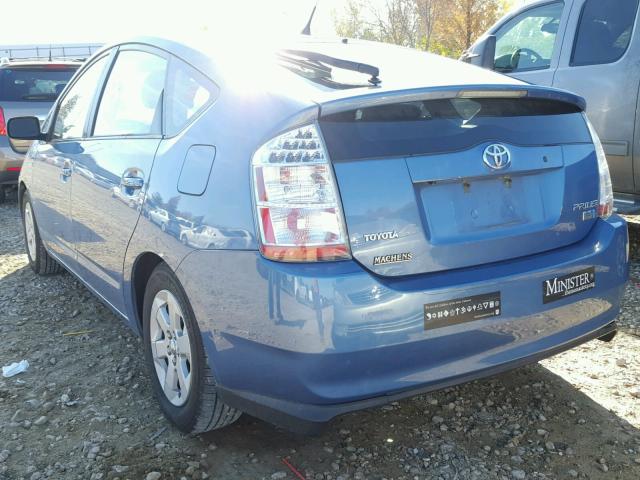 JTDKB20U377640349 - 2007 TOYOTA PRIUS BLUE photo 3