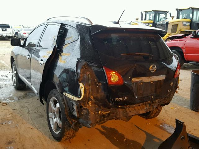 JN8AS5MT4DW009047 - 2013 NISSAN ROGUE S BLACK photo 3