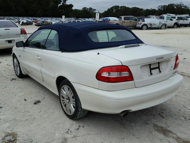 YV1NC63D94J045561 - 2004 VOLVO C70 LPT WHITE photo 3