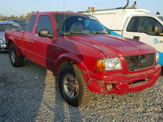 1FTYR14V82PB75613 - 2002 FORD RANGER SUP RED photo 1