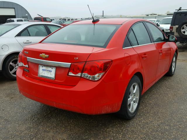 1G1PC5SB7F7203106 - 2015 CHEVROLET CRUZE LT RED photo 4