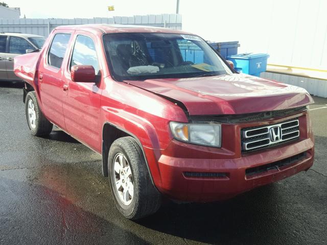 2HJYK16526H538530 - 2006 HONDA RIDGELINE RED photo 1