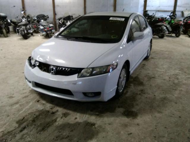 JHMFA36229S007923 - 2009 HONDA CIVIC HYBR WHITE photo 2