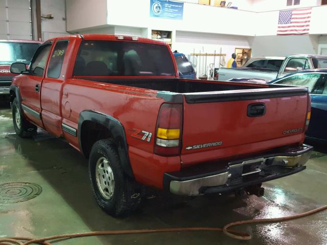 1GCEK19T8YE276878 - 2000 CHEVROLET SILVERADO RED photo 3