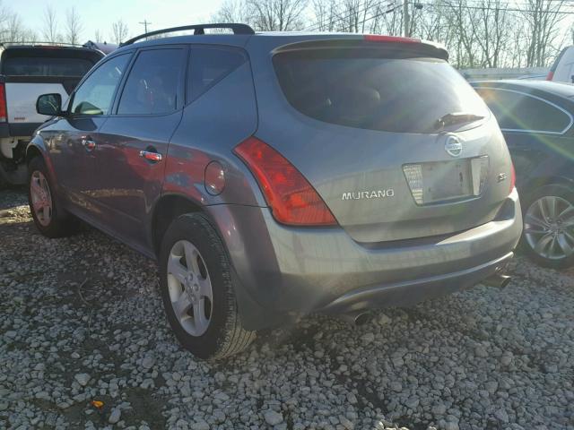 JN8AZ08T45W327843 - 2005 NISSAN MURANO SL TAN photo 3