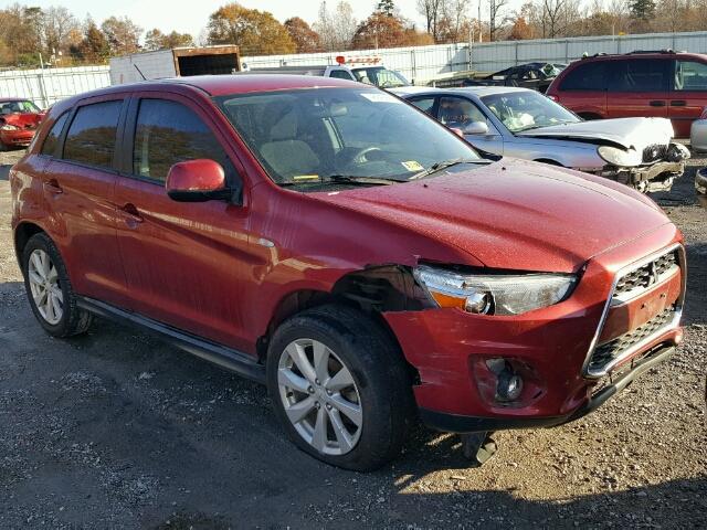 4A4AR3AU7DE003167 - 2013 MITSUBISHI OUTLANDER RED photo 1