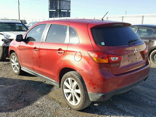 4A4AR3AU7DE003167 - 2013 MITSUBISHI OUTLANDER RED photo 3