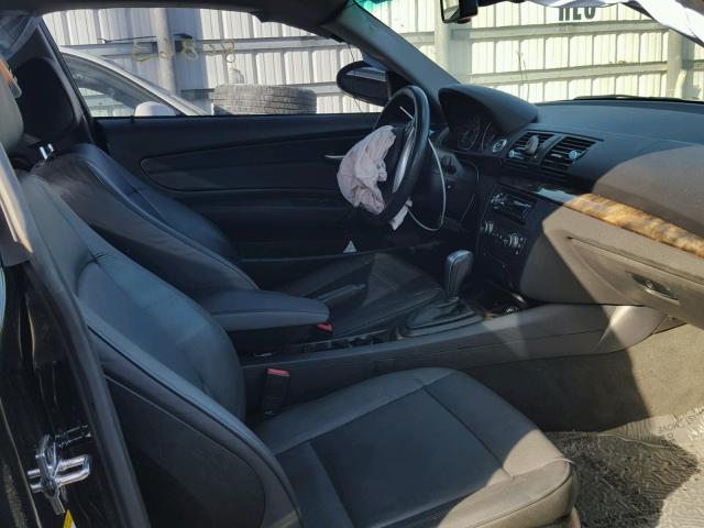 WBAUP93549VF49063 - 2009 BMW 128 I BLACK photo 5