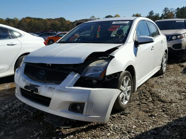 3N1AB6AP2BL687231 - 2011 NISSAN SENTRA 2.0 WHITE photo 2