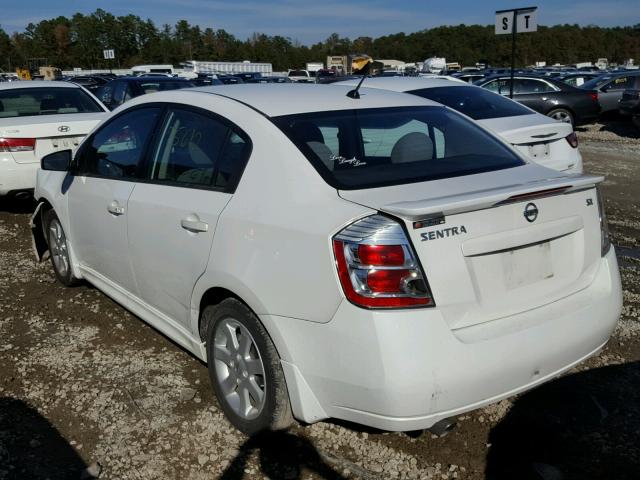 3N1AB6AP2BL687231 - 2011 NISSAN SENTRA 2.0 WHITE photo 3