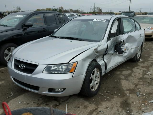 5NPEU46C96H092644 - 2006 HYUNDAI SONATA GLS SILVER photo 2