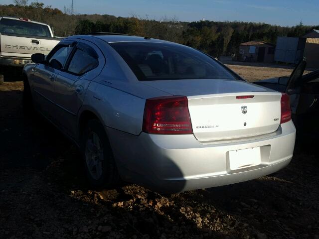 2B3KA43G87H614288 - 2007 DODGE CHARGER SE SILVER photo 3