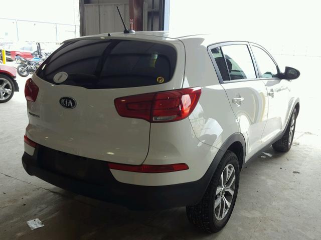 KNDPB3AC4E7615877 - 2014 KIA SPORTAGE B WHITE photo 4