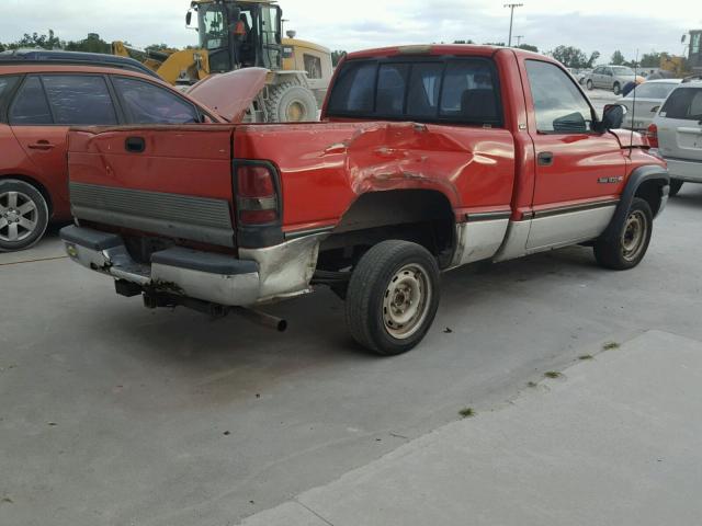 1B7HC16Z2SS178117 - 1995 DODGE RAM 1500 RED photo 4