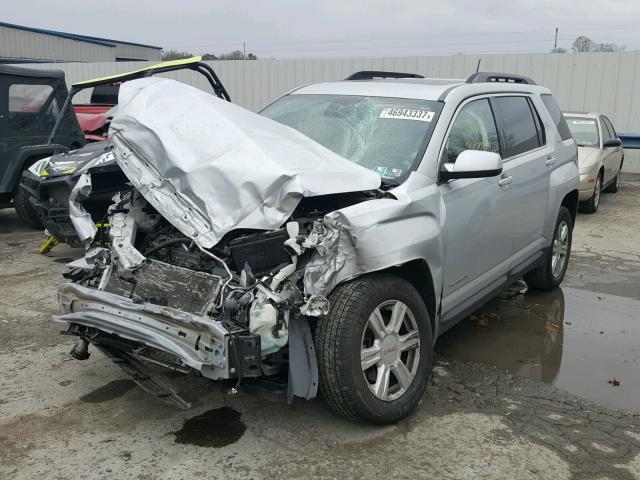 2GKFLSE36E6277383 - 2014 GMC TERRAIN SL SILVER photo 2